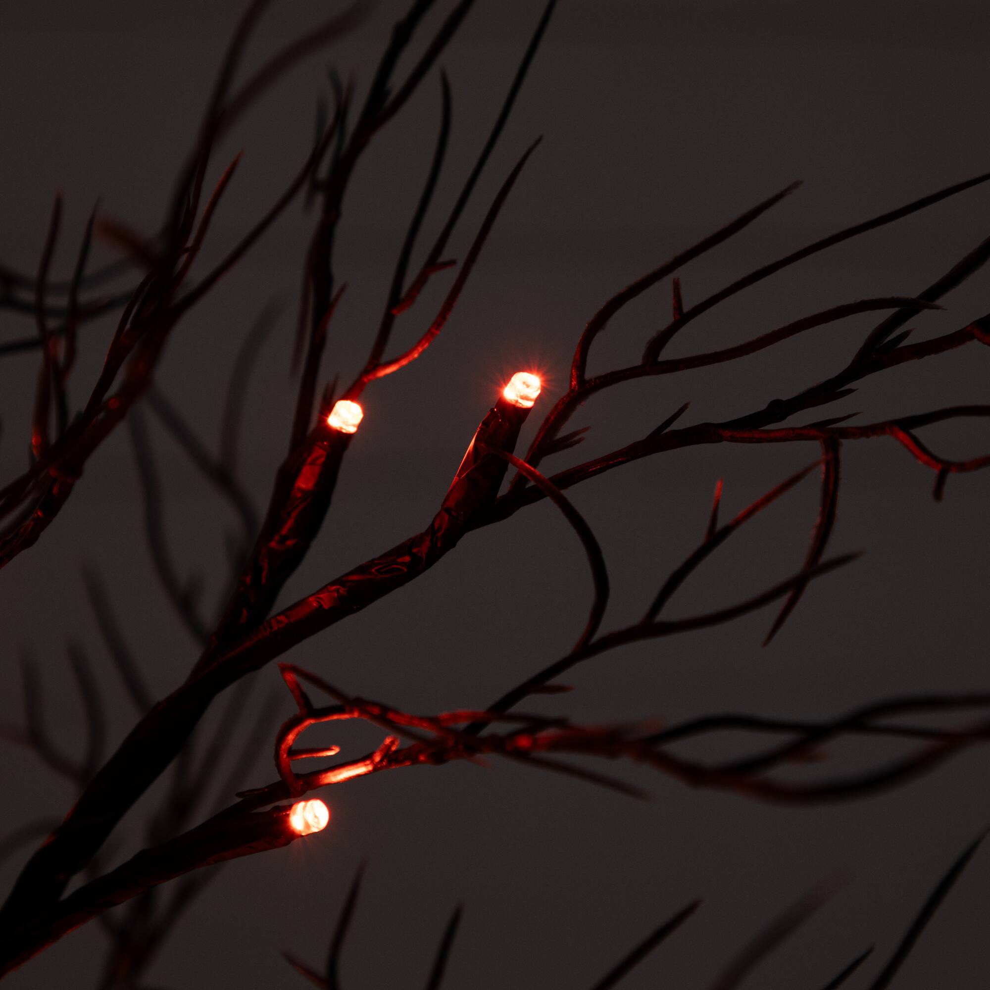 2ft. Pre-Lit LED Deluxe Black Twig Artificial Halloween Tree